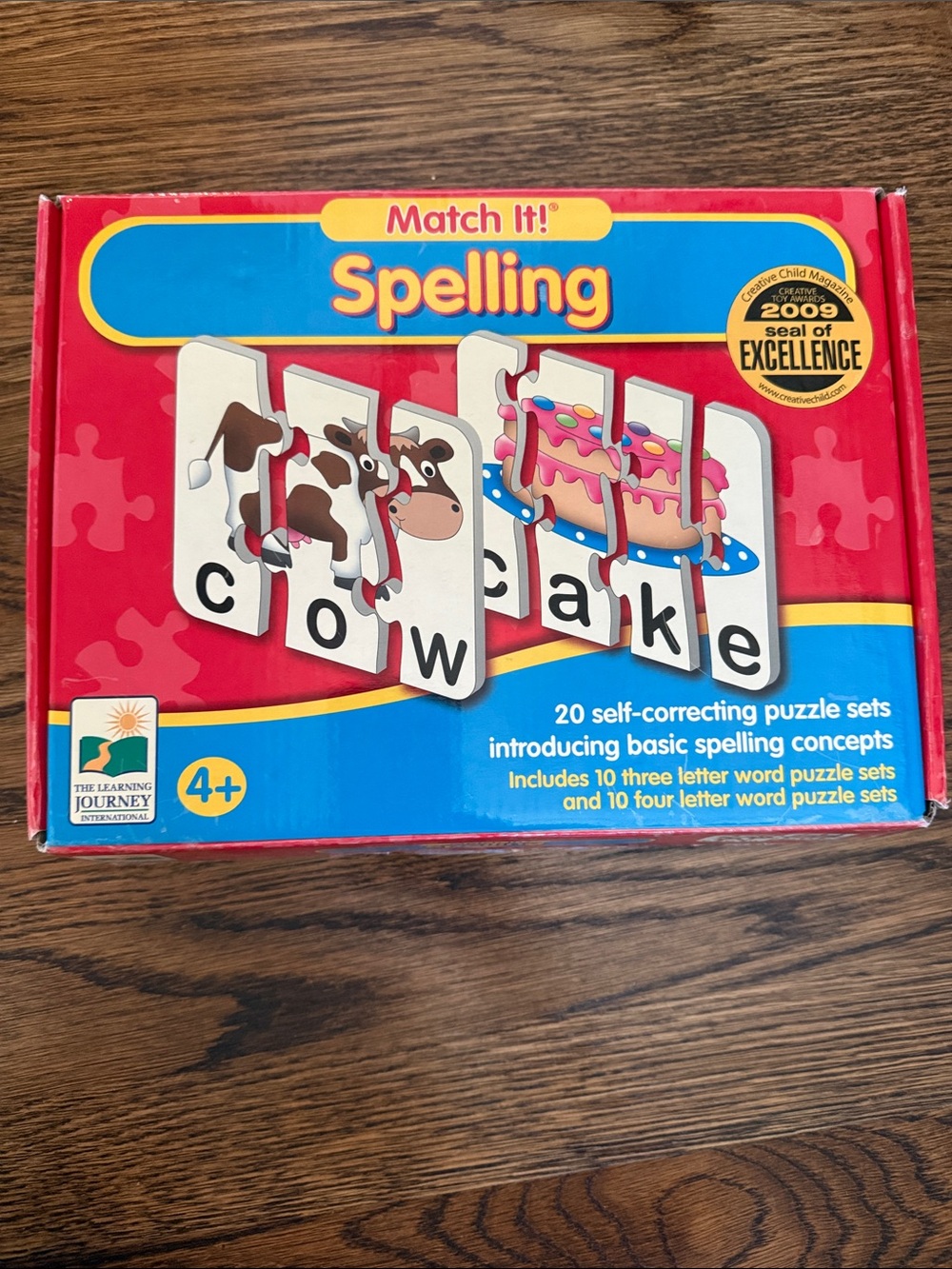 The Learning Journey Match It! Spelling Puzzle Set - Red